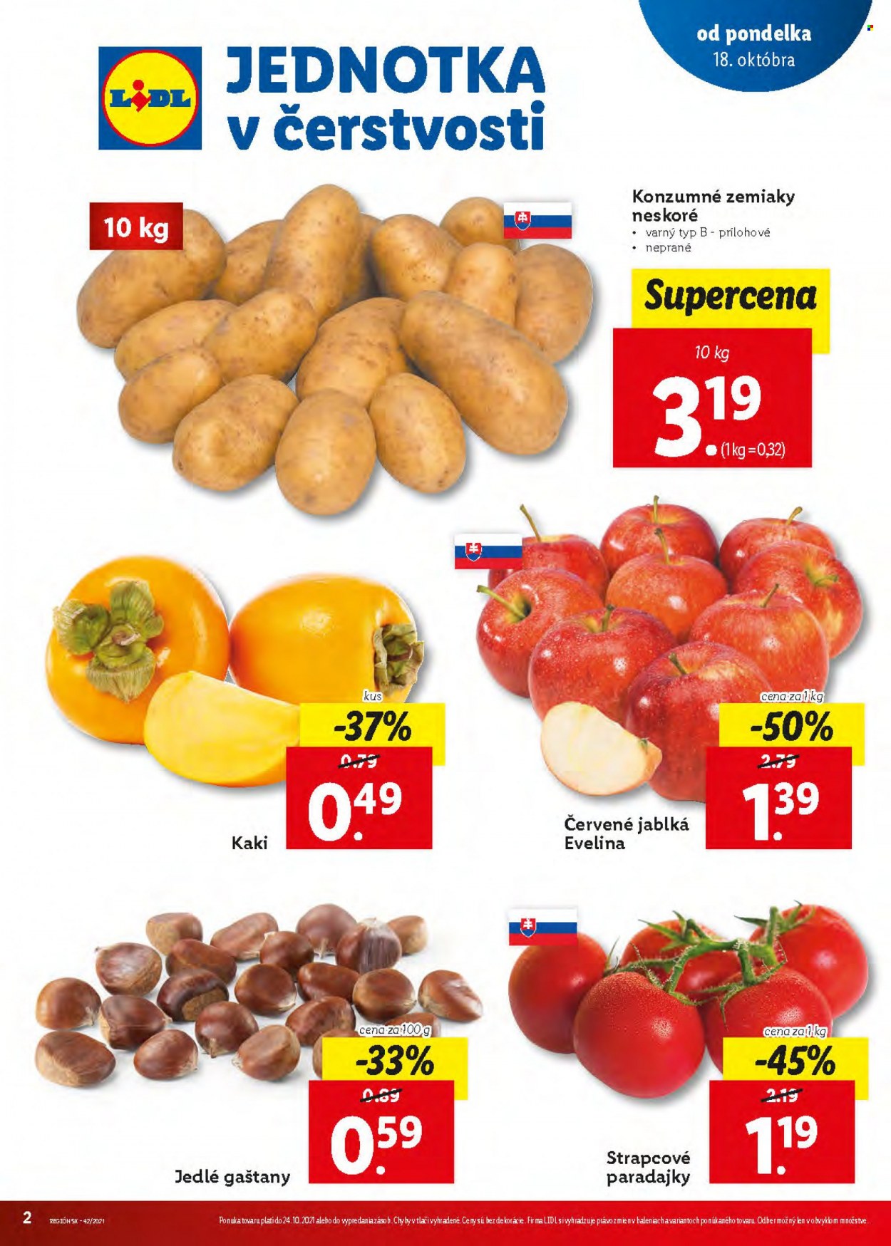 Leták Lidl - 21.10.2021 - 24.10.2021. Strana 2