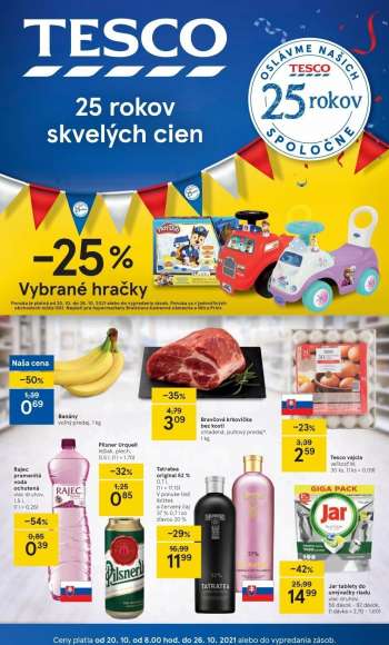 Leták TESCO - 20.10.2021 - 26.10.2021.