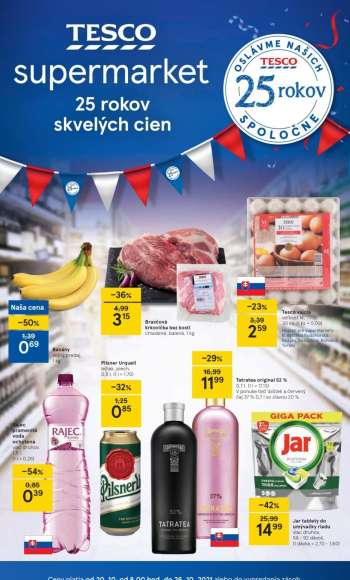 Leták TESCO supermarket - 20.10.2021 - 26.10.2021.