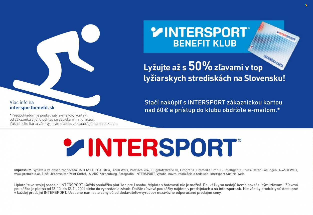 Leták Intersport - 13.10.2021 - 12.11.2021. Strana 16