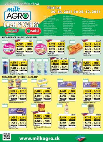 Leták Milk AGRO - 20.10.2021 - 26.10.2021.