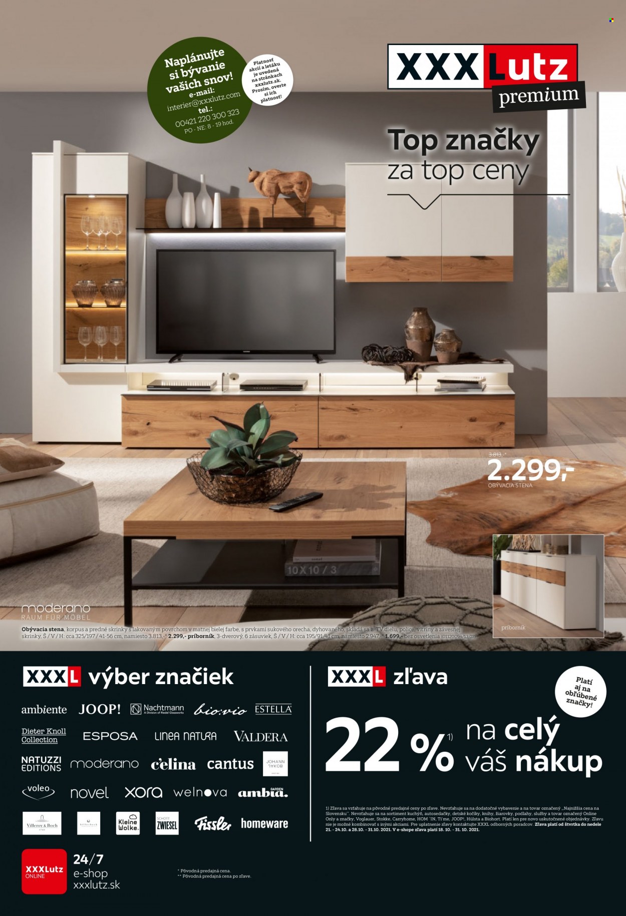 Leták XXXLutz - 18.10.2021 - 31.10.2021. Strana 1