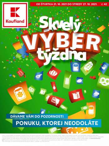 Leták Kaufland - 21.10.2021 - 27.10.2021.