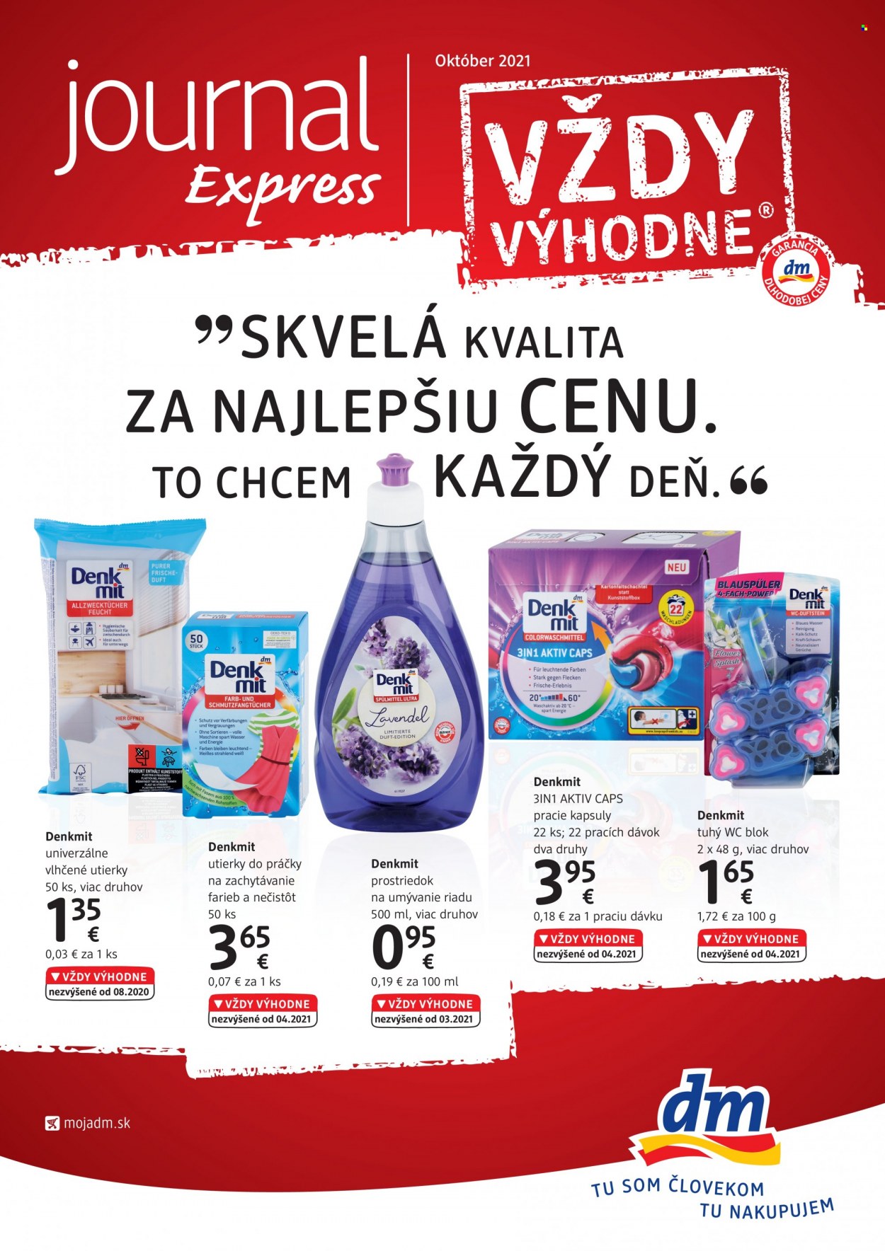 Leták dm drogerie - 1.10.2021 - 31.10.2021. Strana 1