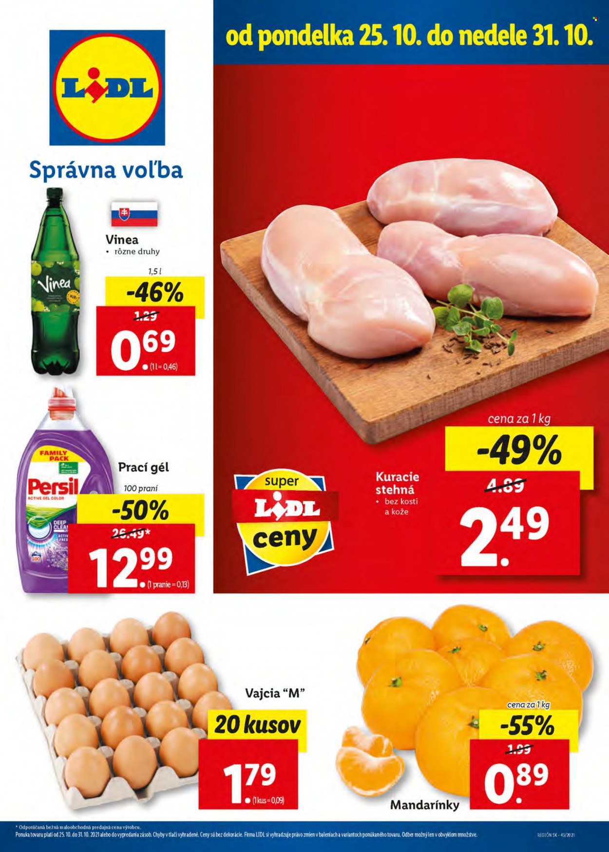 Leták Lidl - 25.10.2021 - 31.10.2021. Strana 1
