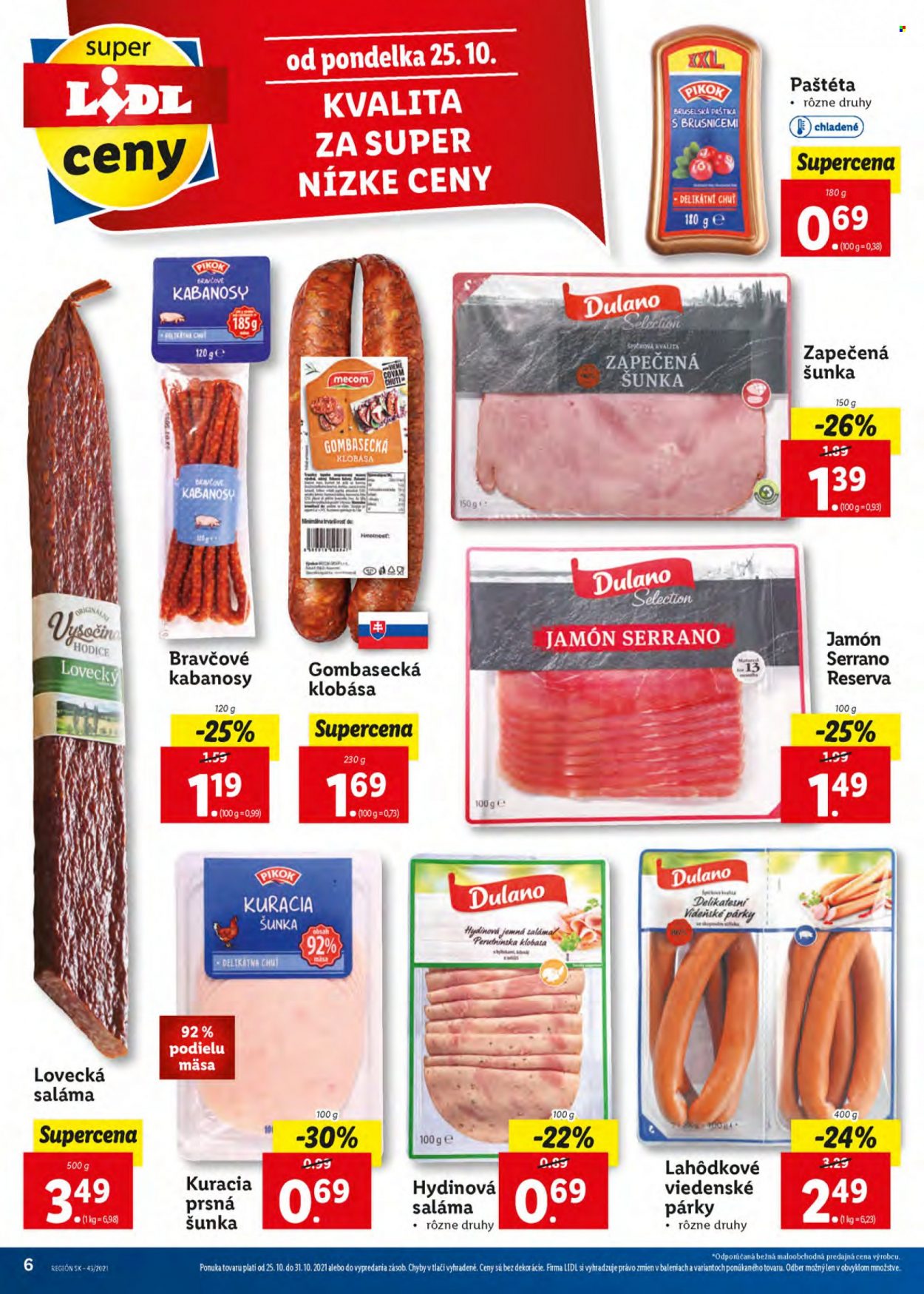 Leták Lidl - 25.10.2021 - 31.10.2021. Strana 6