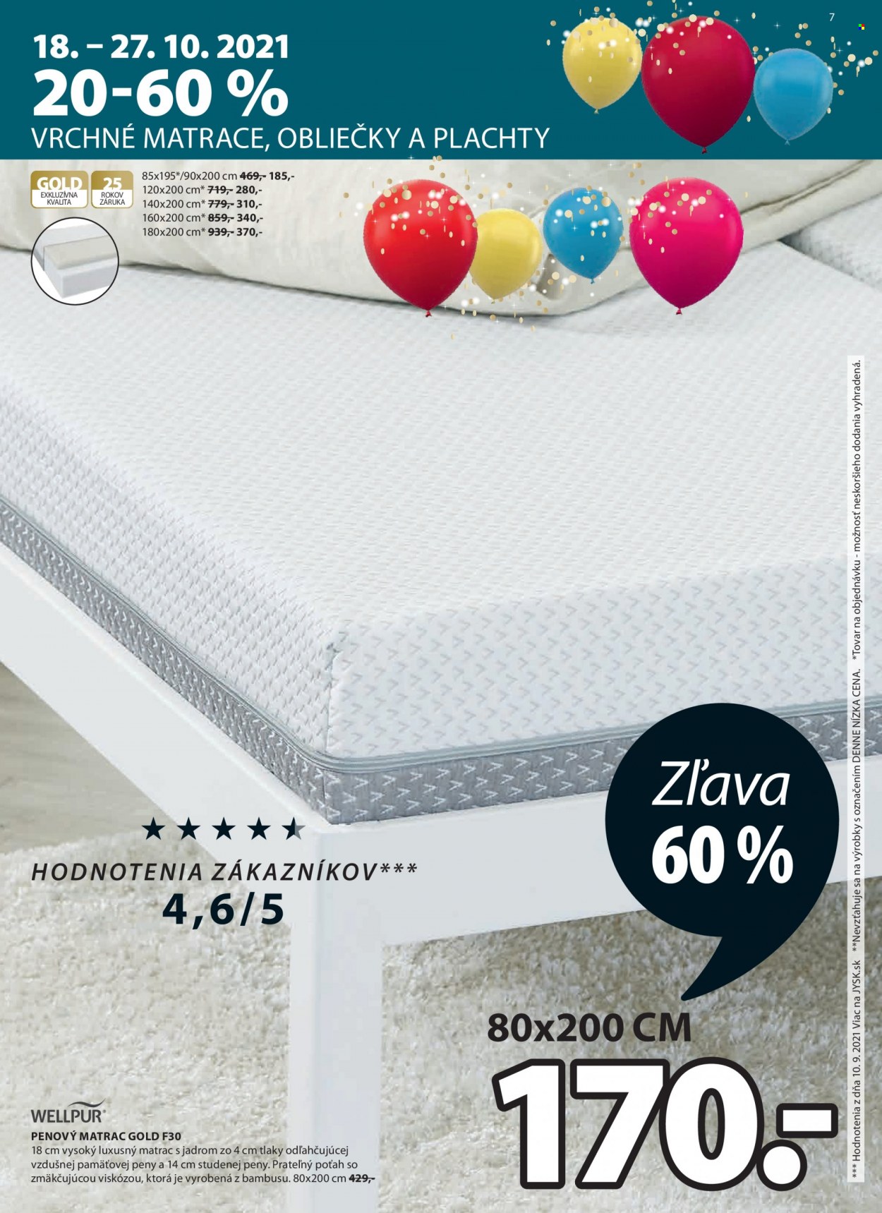 Leták JYSK - 21.10.2021 - 3.11.2021. Strana 7