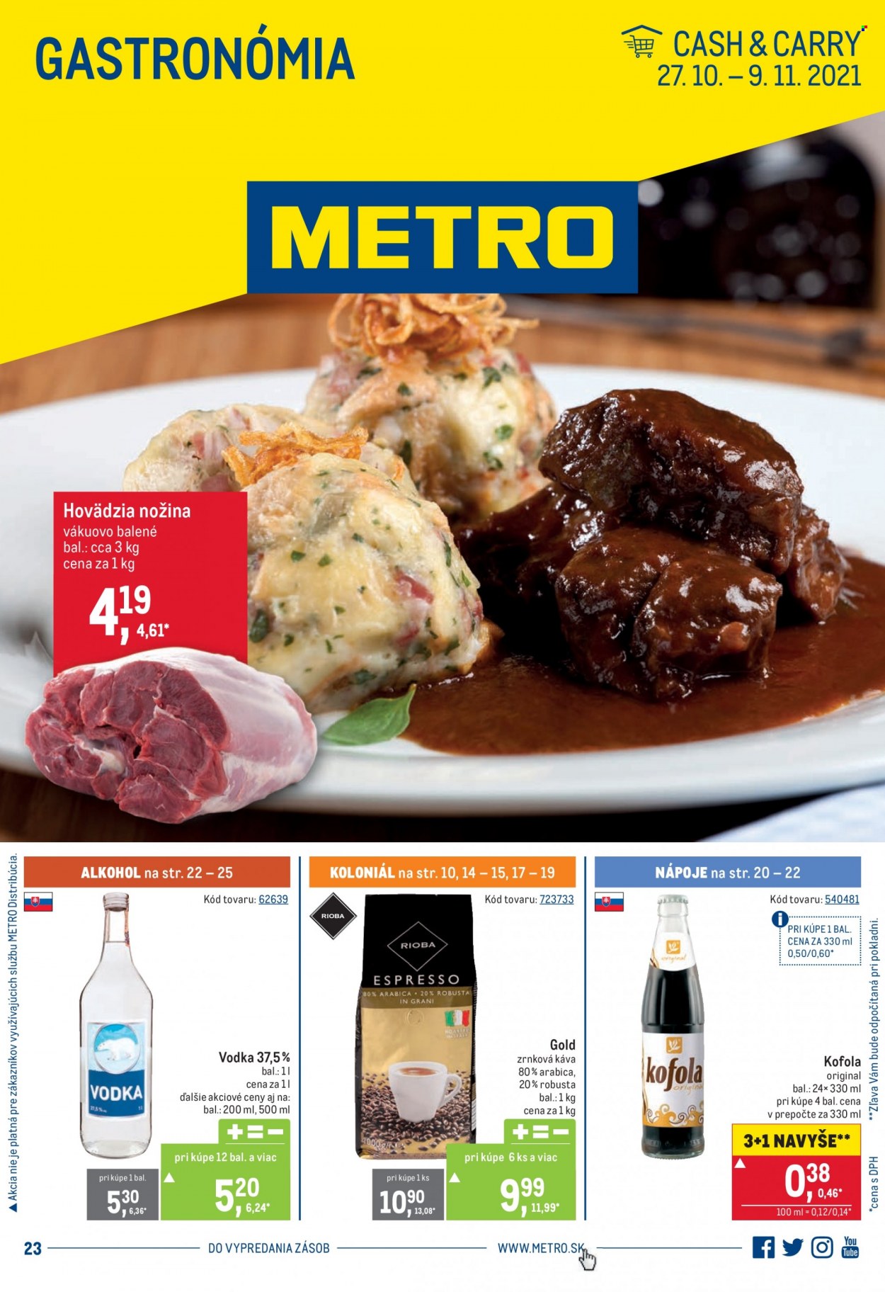 Leták Metro - 27.10.2021 - 9.11.2021. Strana 1