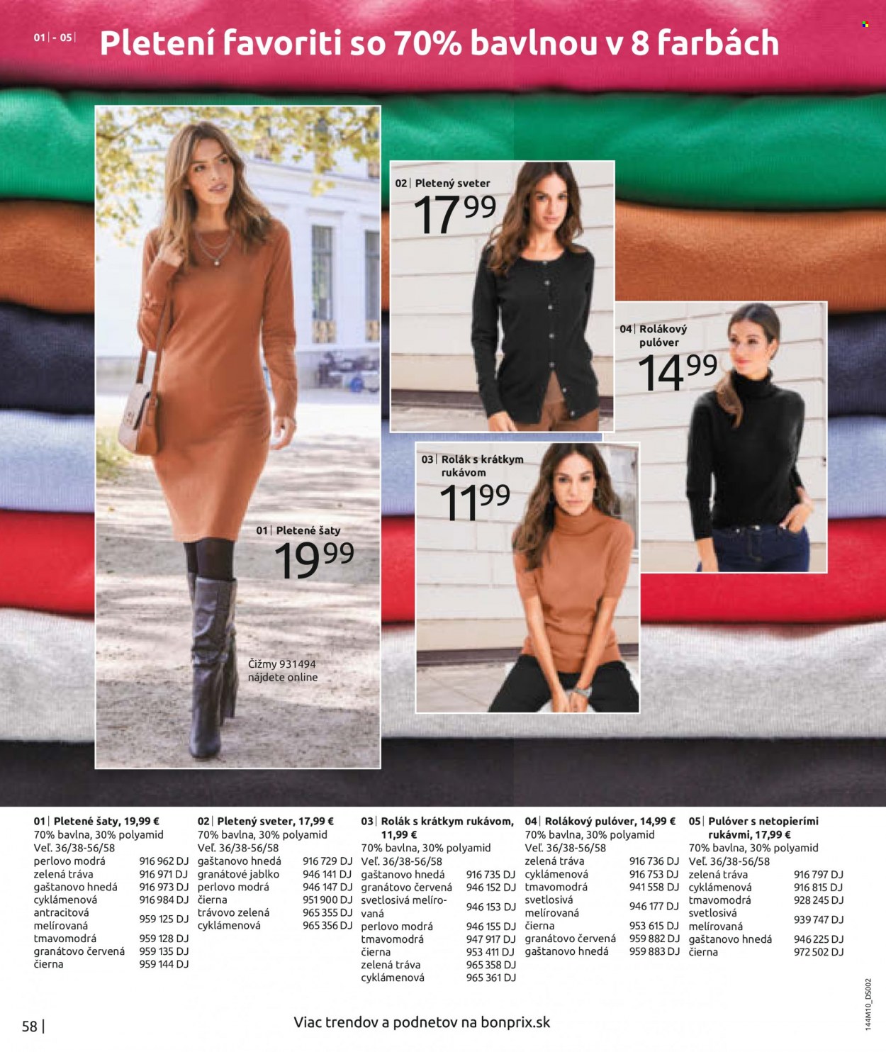 Leták Bonprix - 21.10.2021 - 16.1.2022. Strana 60