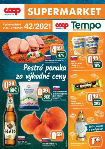 Leták COOP Jednota - 21.10.2021 - 27.10.2021.