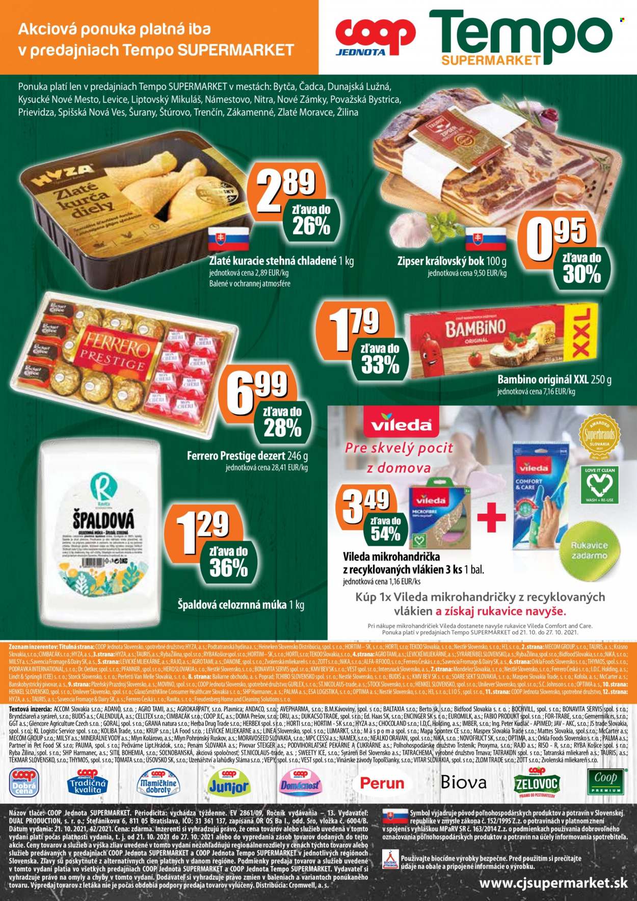 Leták COOP Jednota - 21.10.2021 - 27.10.2021. Strana 12