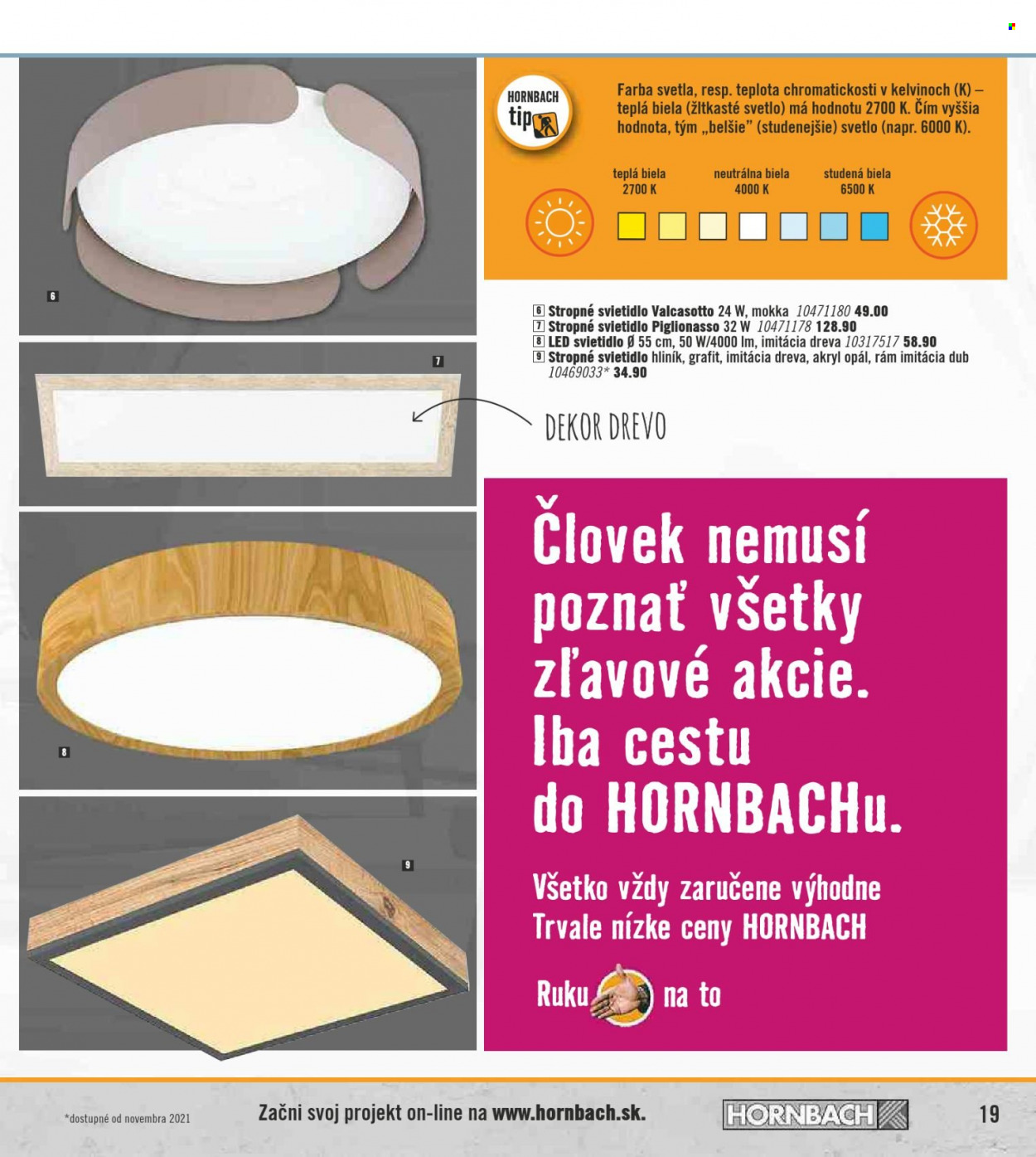 Leták Hornbach - 6.10.2021 - 31.12.2021. Strana 19