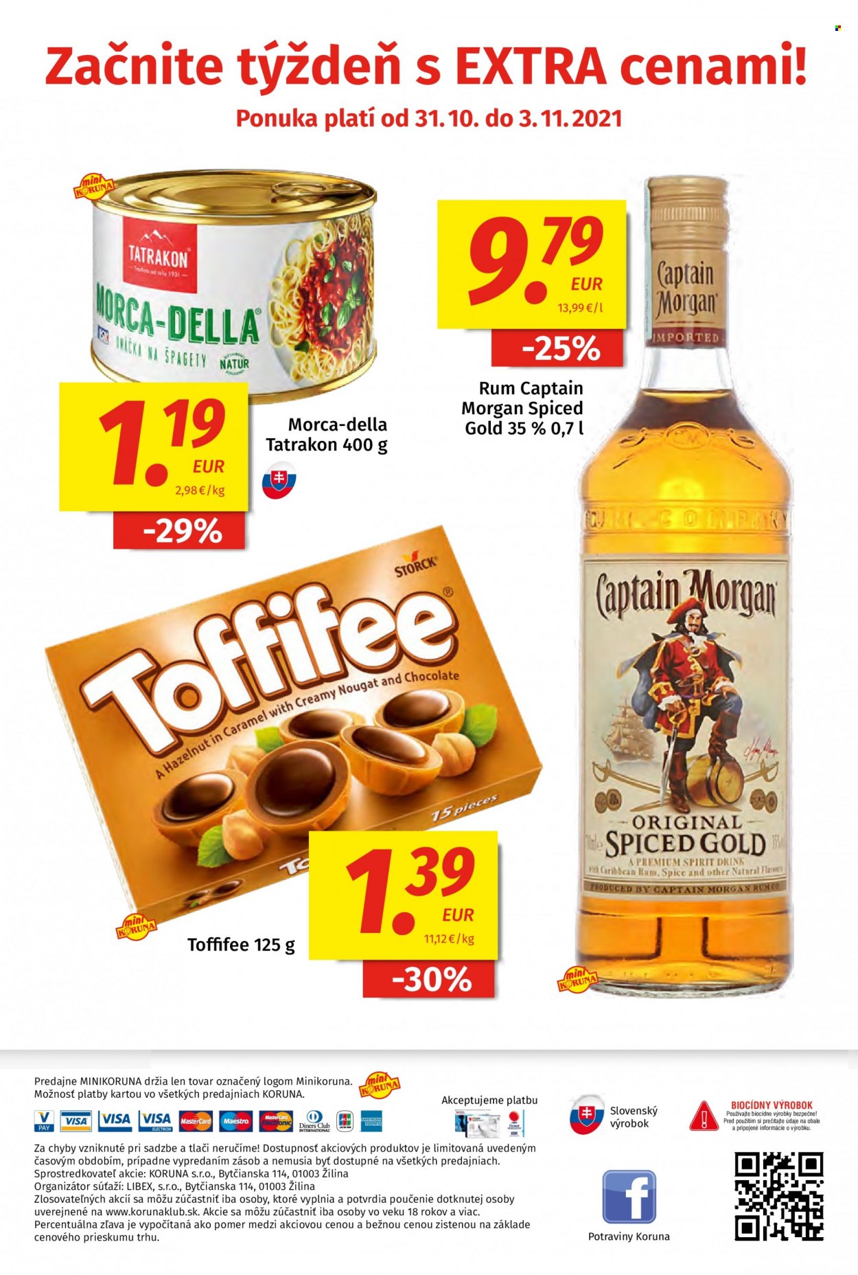 Leták Potraviny KORUNA - 22.10.2021 - 3.11.2021. Strana 16