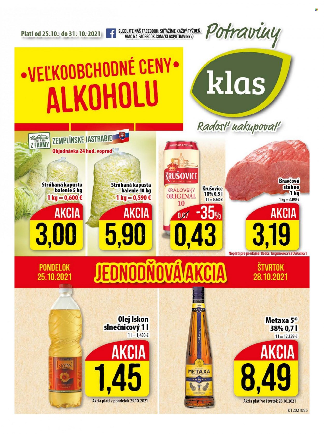 Leták Klas - 25.10.2021 - 31.10.2021. Strana 1