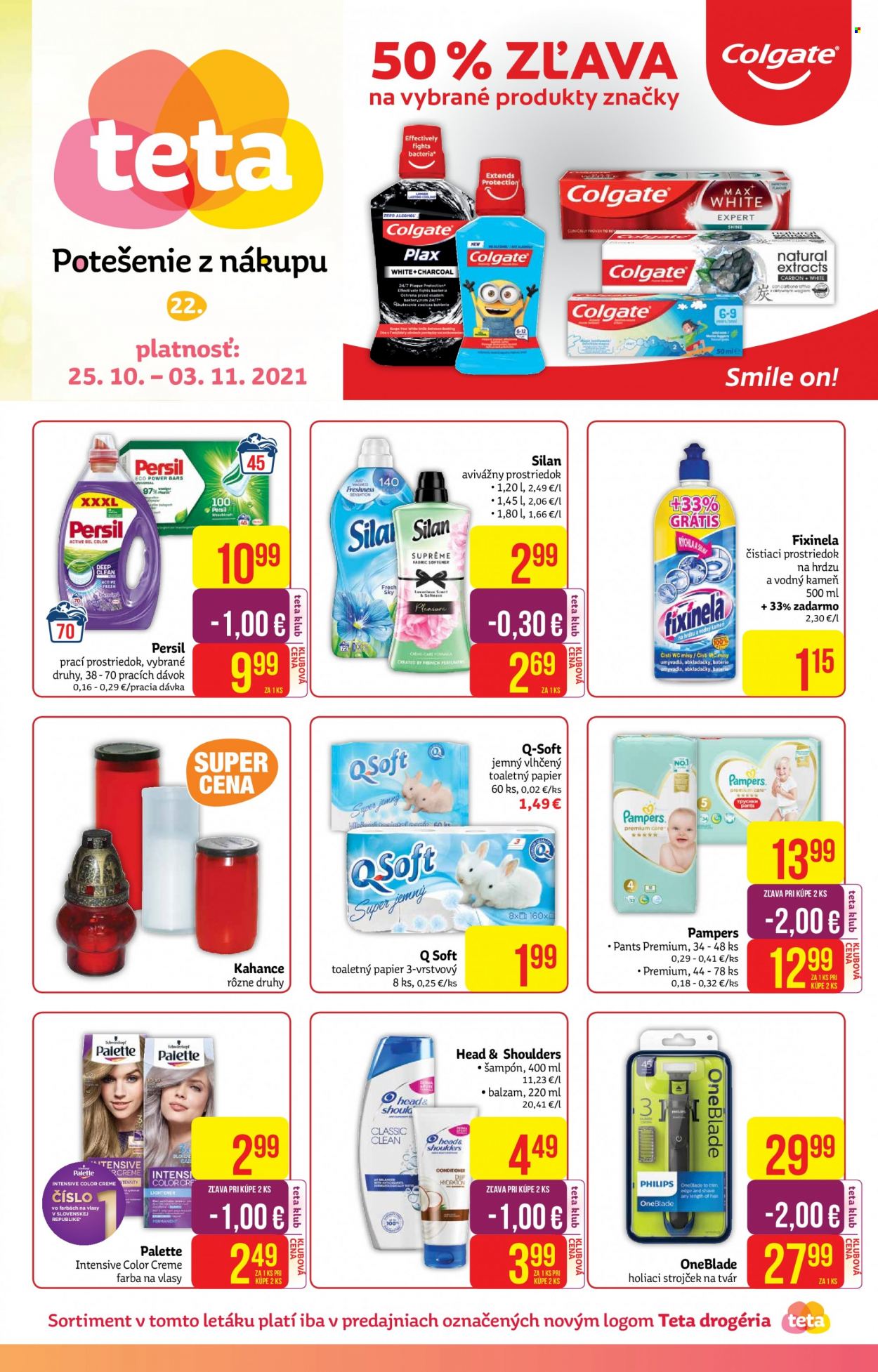Leták Teta drogerie - 25.10.2021 - 3.11.2021. Strana 1