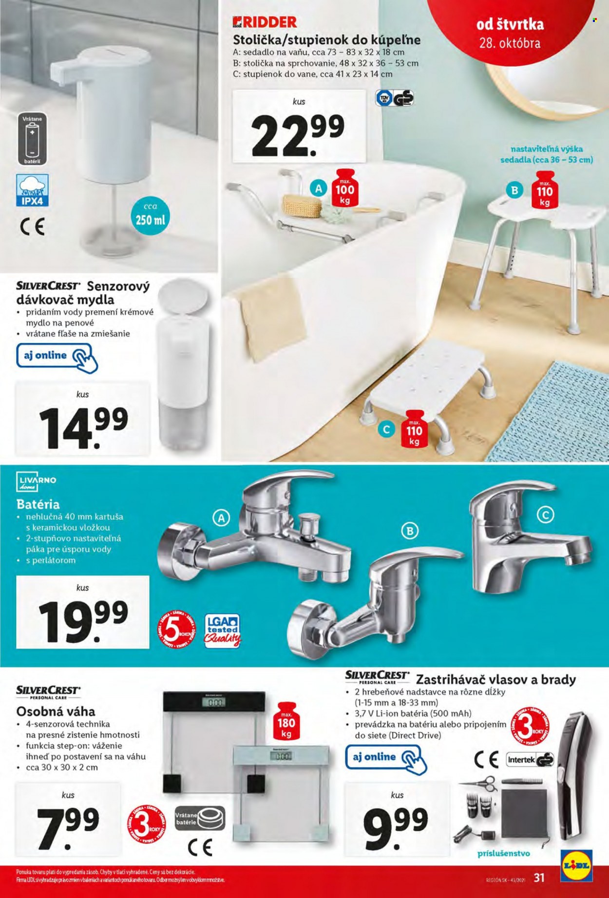Leták Lidl - 28.10.2021 - 31.10.2021. Strana 31