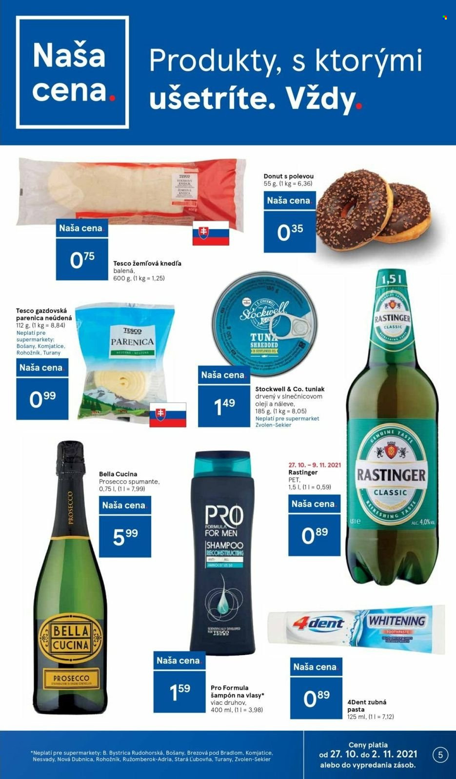 Leták TESCO supermarket - 27.10.2021 - 2.11.2021. Strana 5