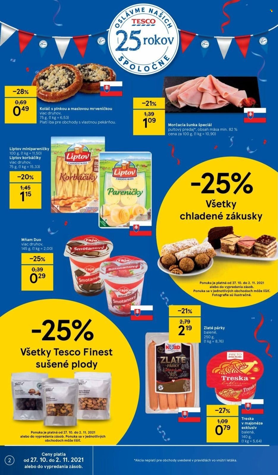 Leták TESCO - 27.10.2021 - 2.11.2021. Strana 2
