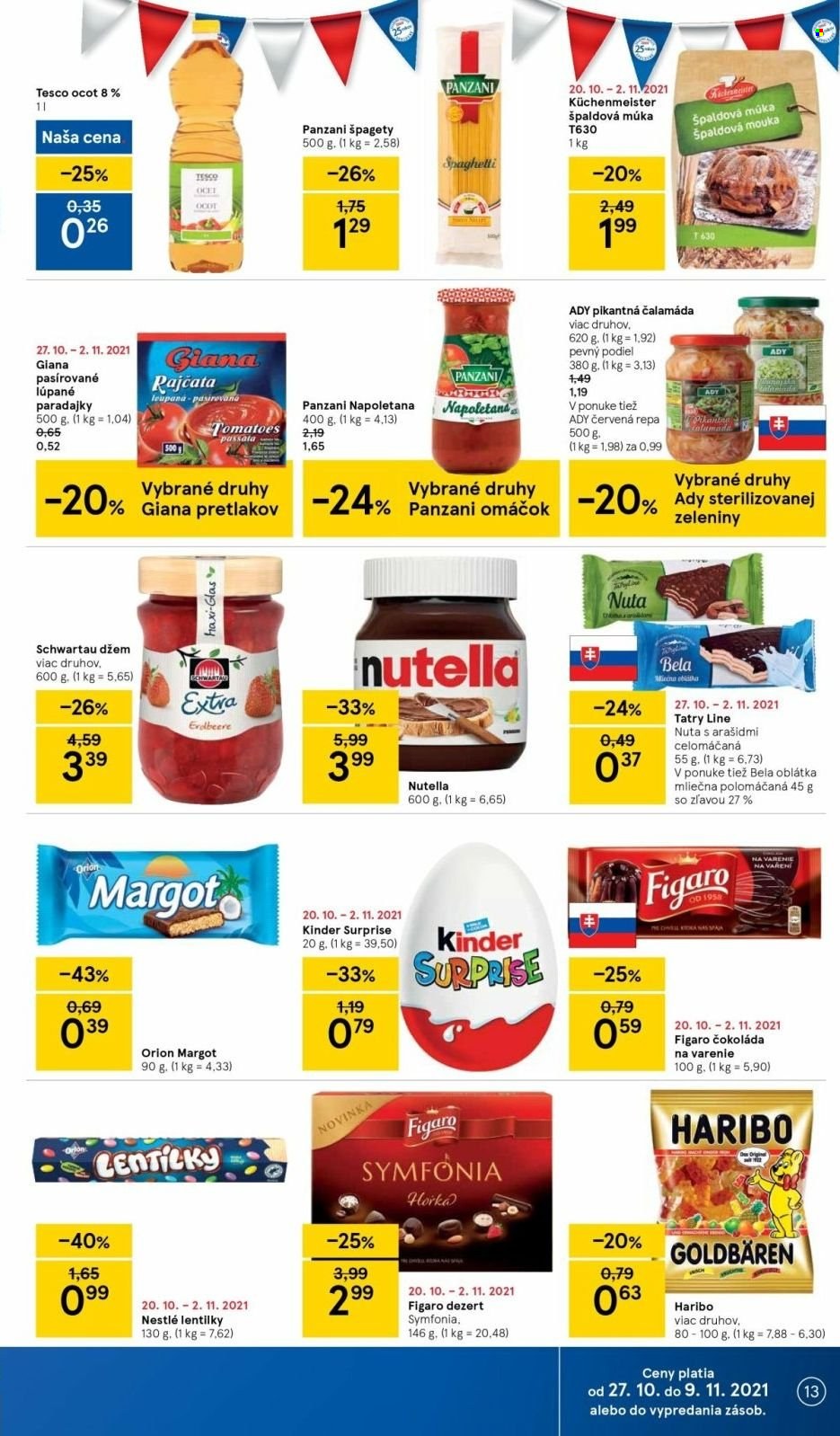 Leták TESCO - 27.10.2021 - 2.11.2021. Strana 13