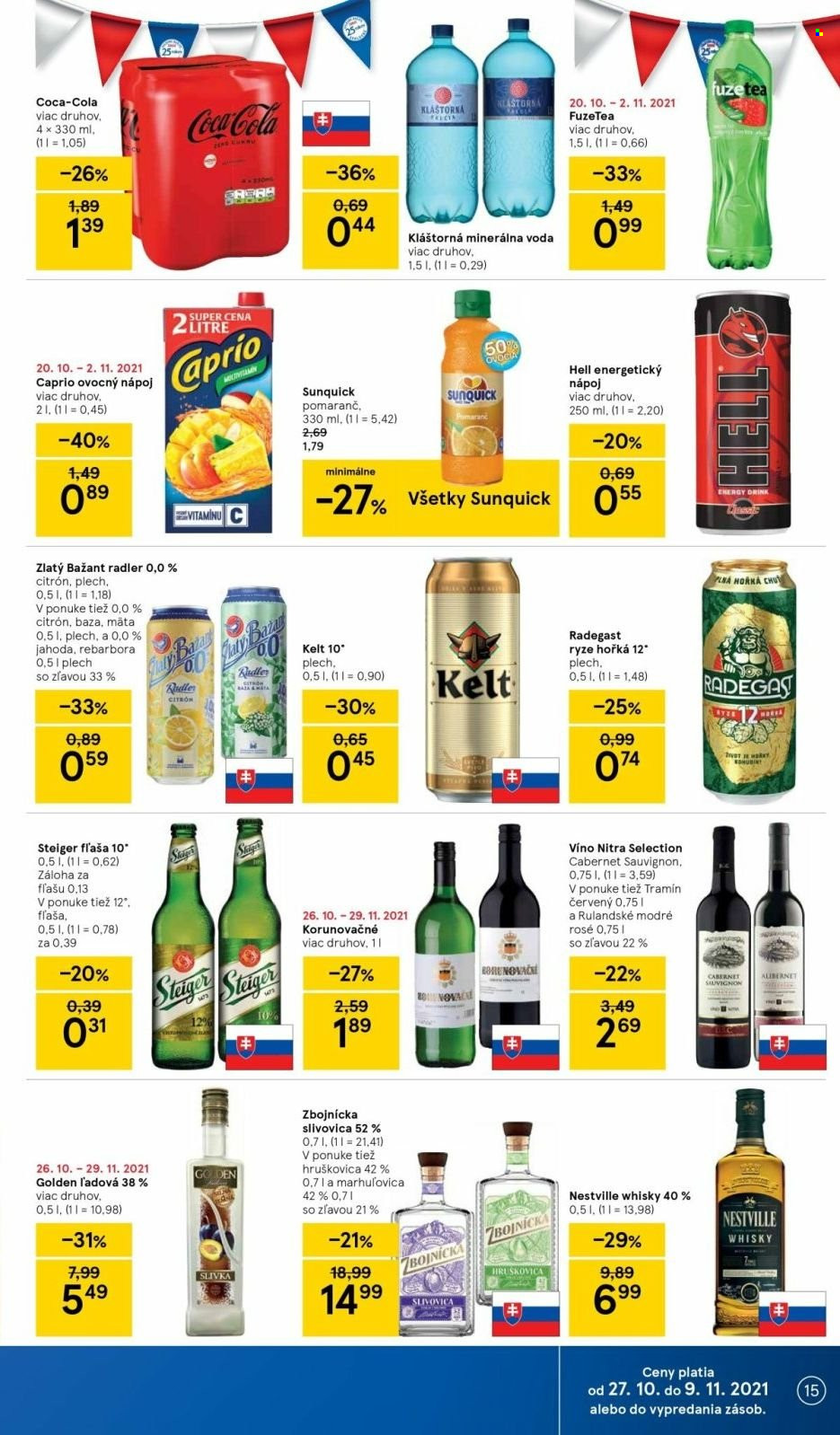 Leták TESCO - 27.10.2021 - 2.11.2021. Strana 15