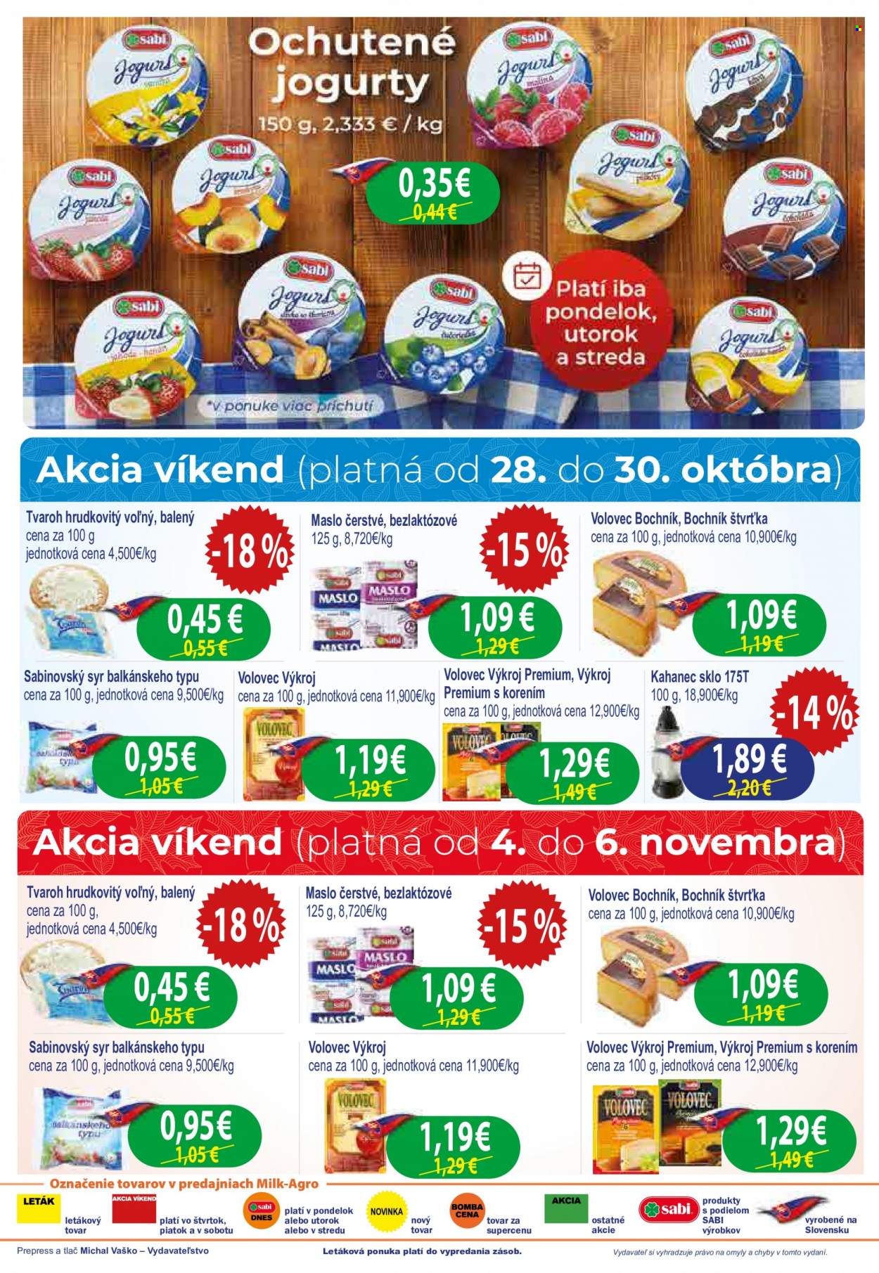 Leták Milk AGRO - 27.10.2021 - 9.11.2021. Strana 2