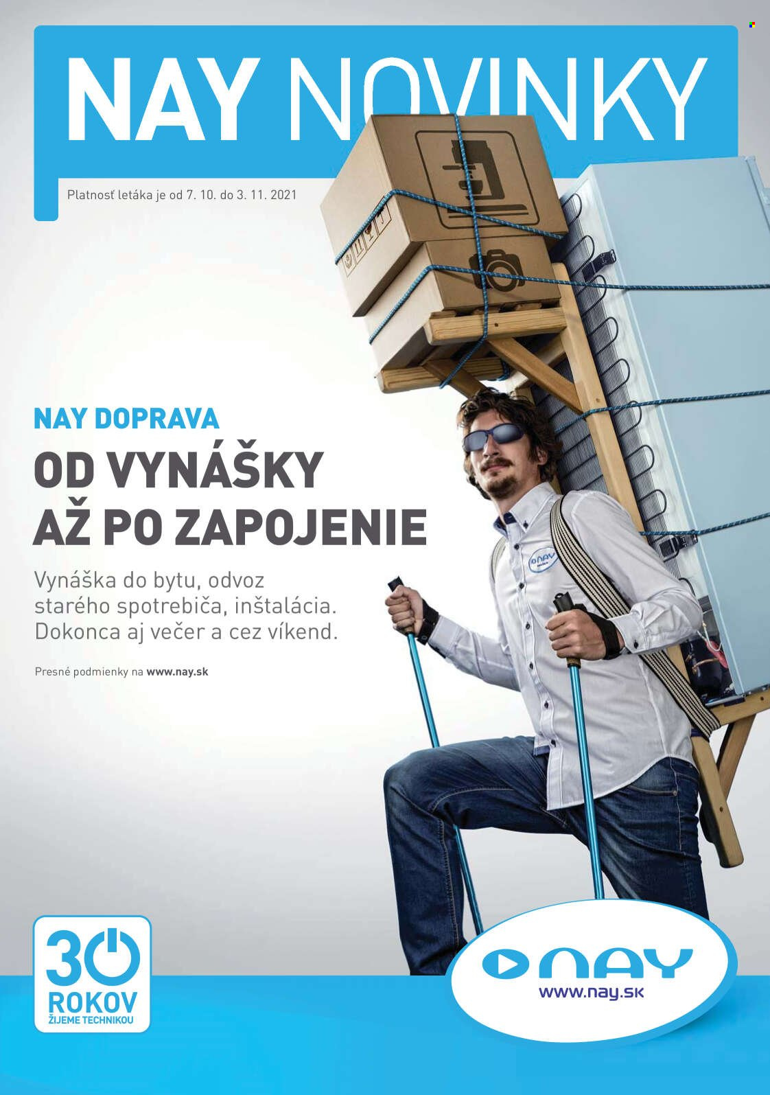 Leták NAY Elektrodom - 7.10.2021 - 3.11.2021. Strana 1
