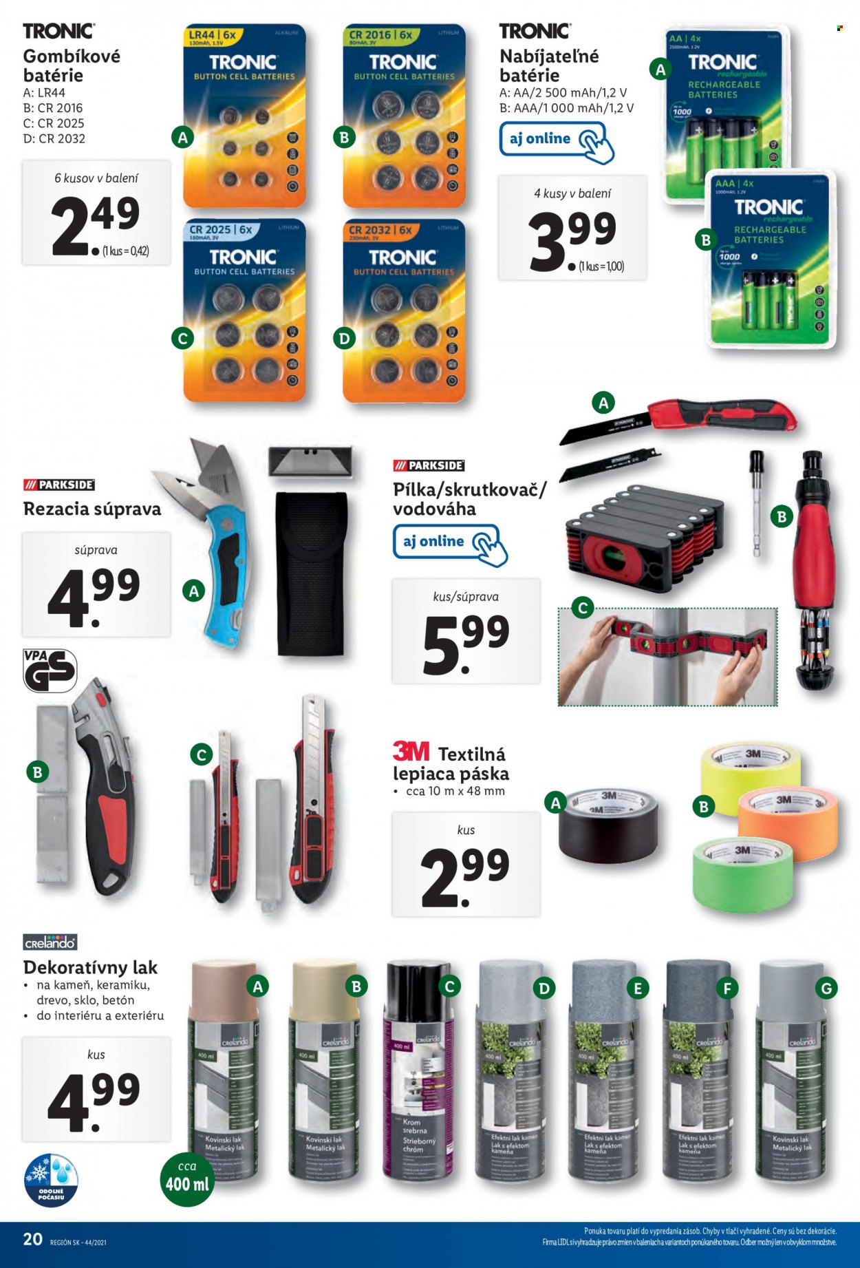 Leták Lidl - 2.11.2021 - 7.11.2021. Strana 20