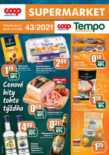 Leták COOP Jednota - 28.10.2021 - 3.11.2021.