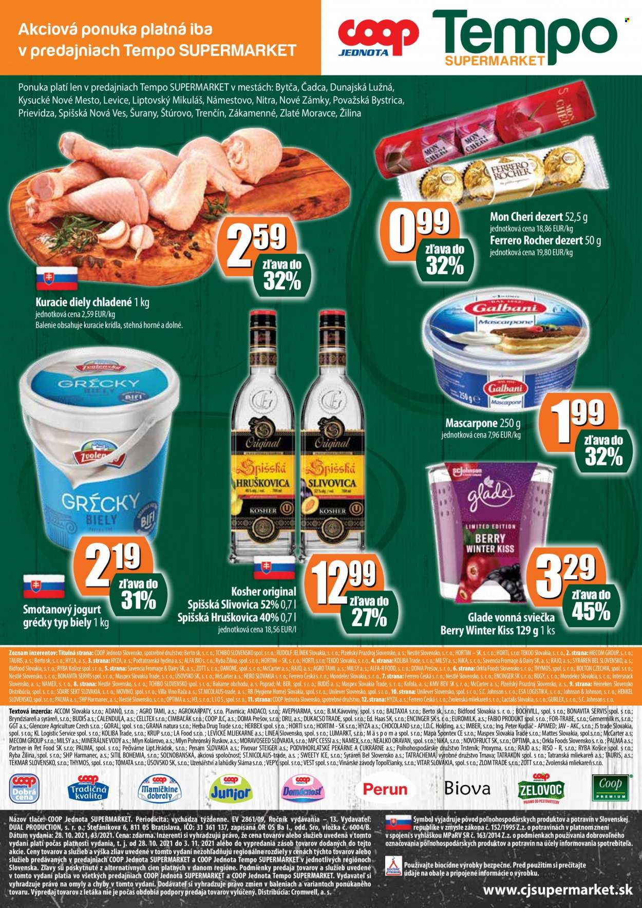 Leták COOP Jednota - 28.10.2021 - 3.11.2021. Strana 12