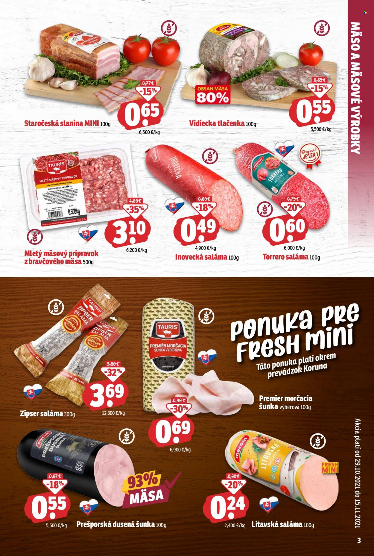 Leták FRESH - 29.10.2021 - 15.11.2021. Strana 3
