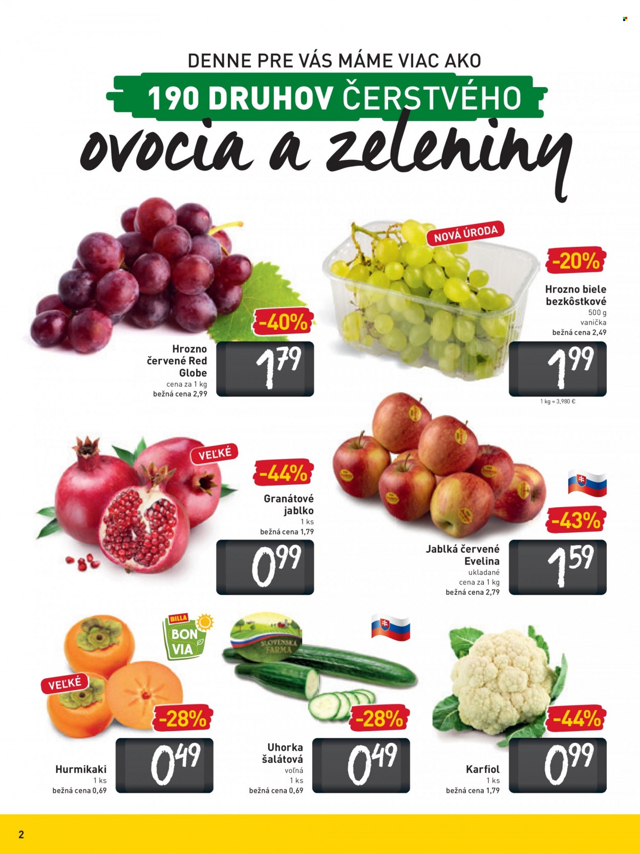 Leták Billa - 3.11.2021 - 9.11.2021. Strana 2