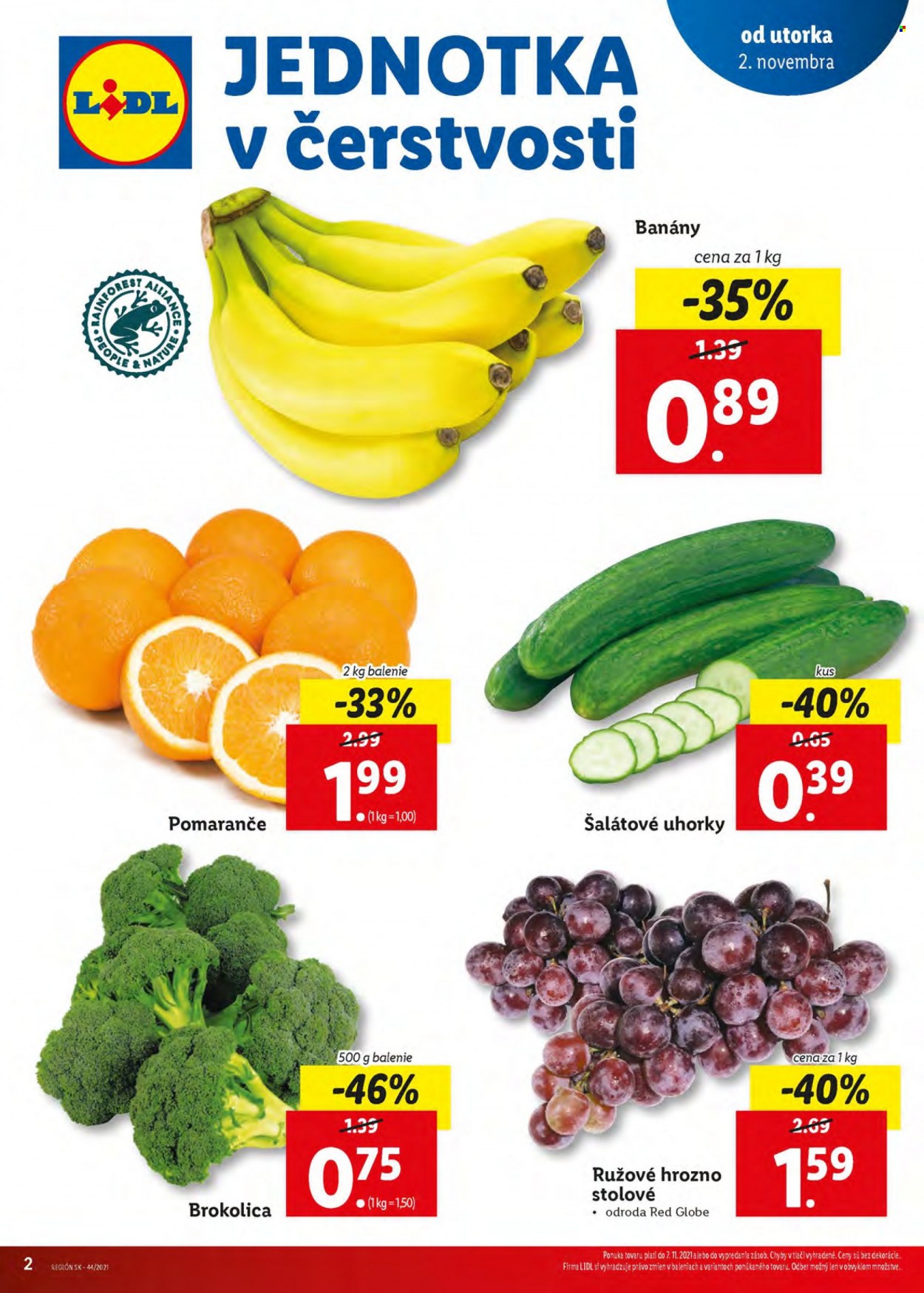 Leták Lidl - 4.11.2021 - 7.11.2021. Strana 2