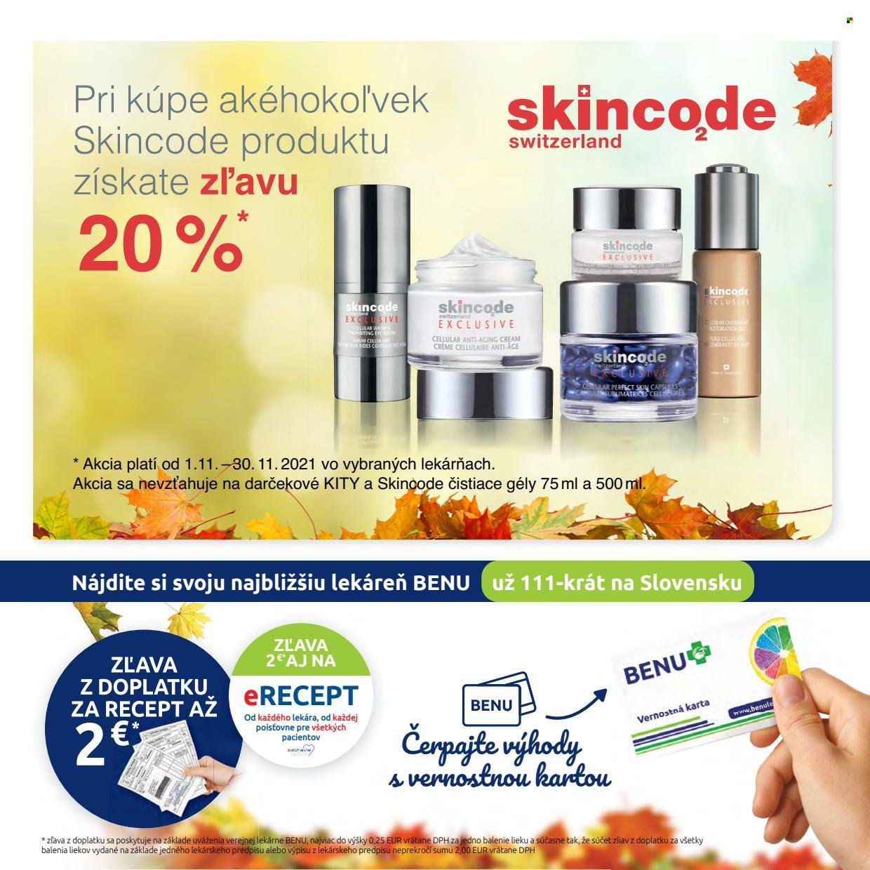 Leták BENU Lekáreň - 1.11.2021 - 30.11.2021. Strana 9