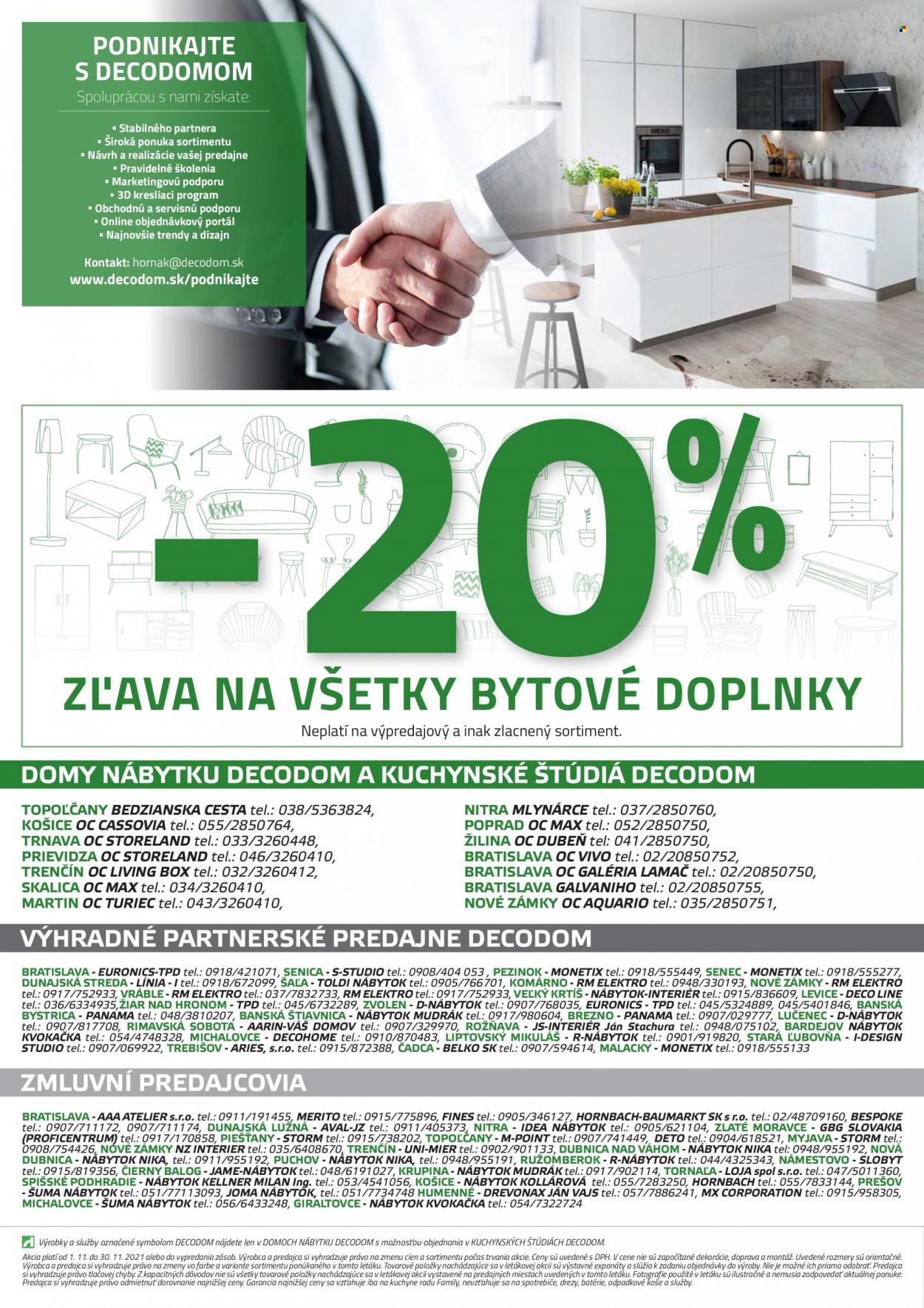 Leták Decodom - 1.11.2021 - 30.11.2021. Strana 44