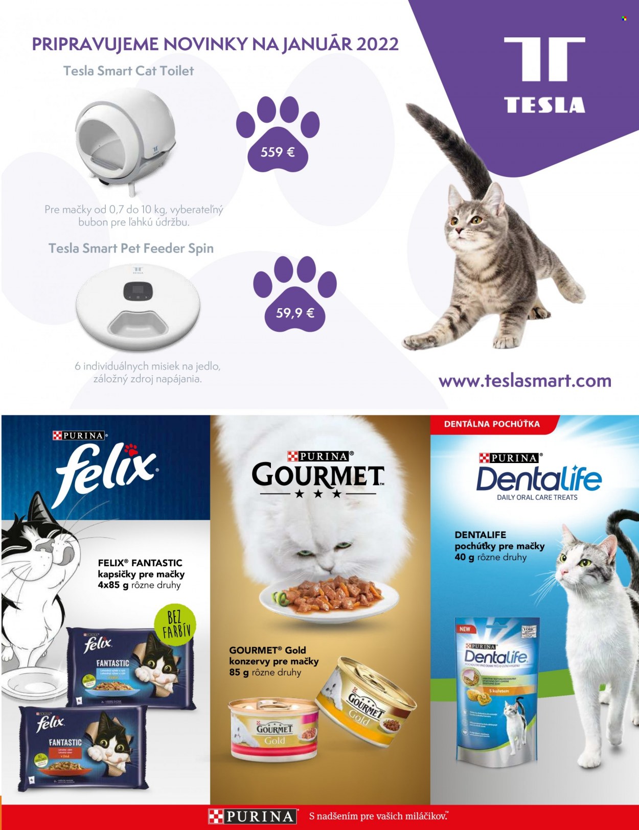 thumbnail - Leták Pet Center - 3.11.2021 - 31.12.2021 - Produkty v akcii - kapsičky pre mačky, konzerva pre mačky, pochúťka pre mačky, Dentalife, Wellness Core, maškrta, Felix, dentálna pochútka, Gourmet. Strana 21.