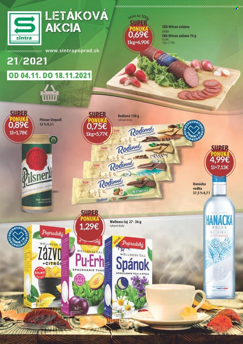 Leták Sintra - 4.11.2021 - 18.11.2021. Strana 1
