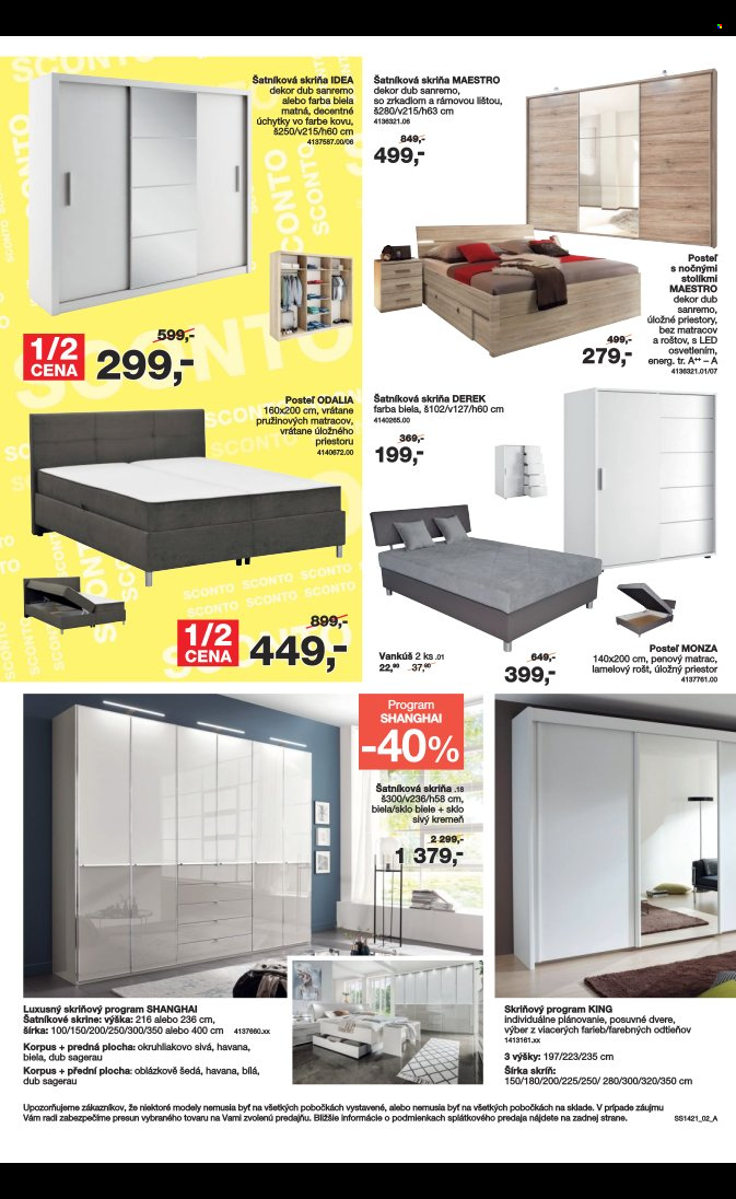 Leták Sconto nábytok - 5.11.2021 - 25.11.2021. Strana 2