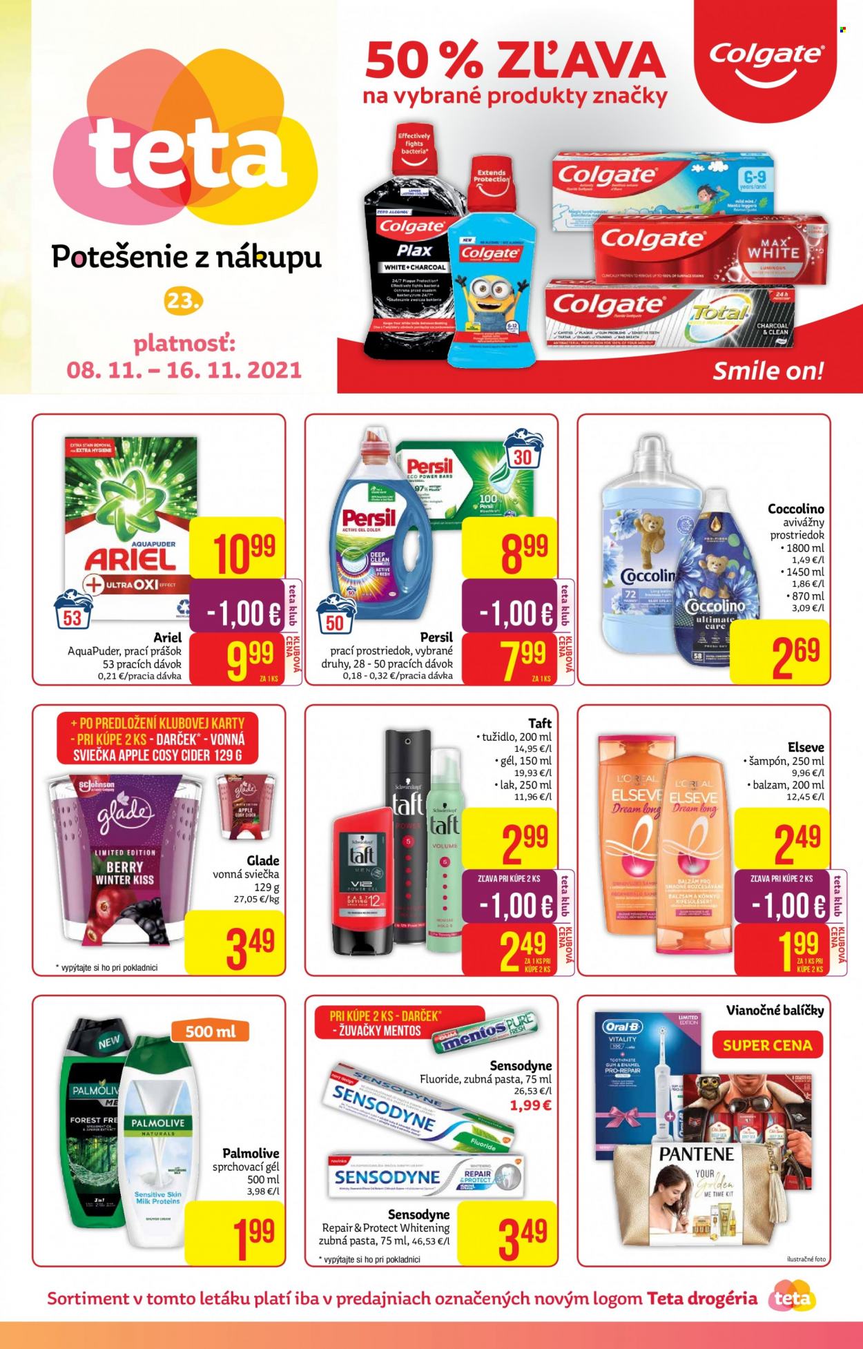 Leták Teta drogerie - 8.11.2021 - 16.11.2021. Strana 1