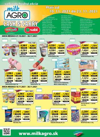 Leták Milk AGRO - 10.11.2021 - 23.11.2021.