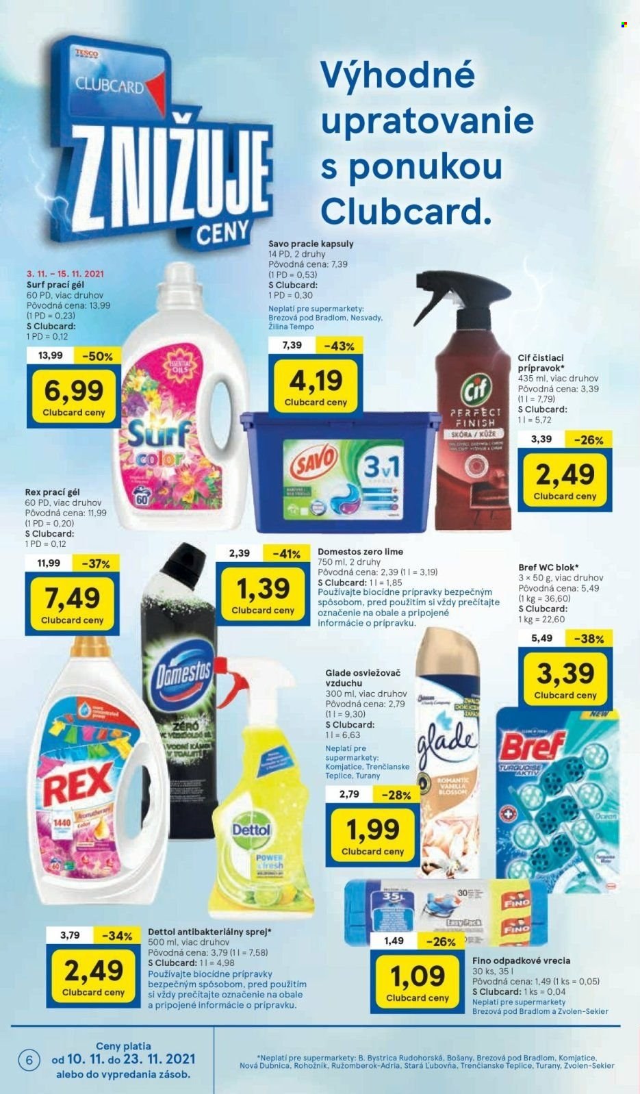 Leták TESCO supermarket - 10.11.2021 - 15.11.2021. Strana 6