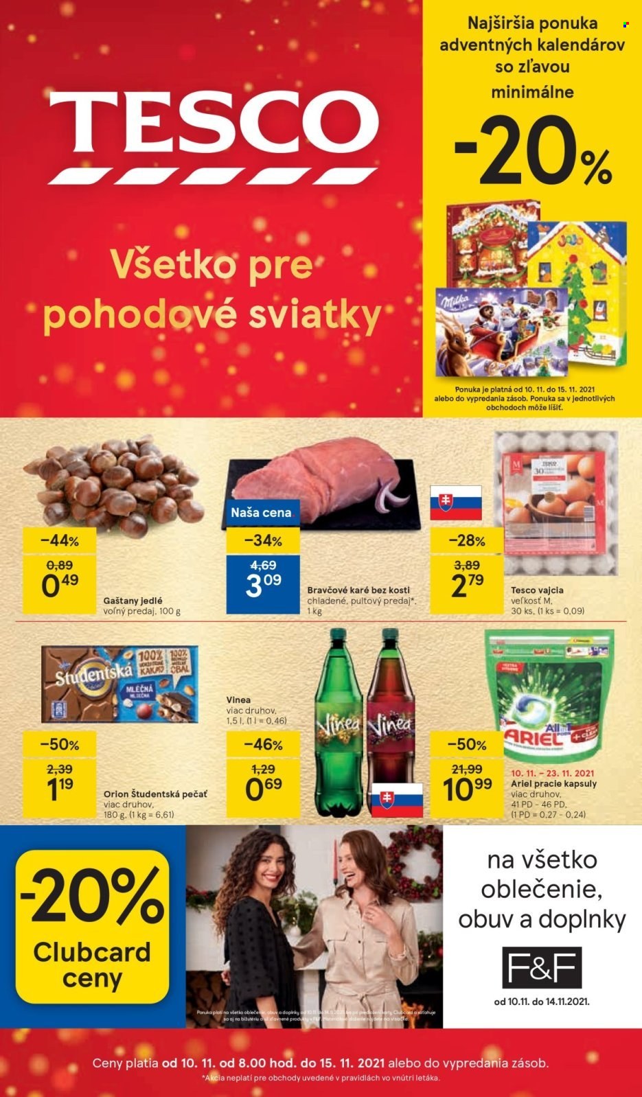 Leták TESCO - 10.11.2021 - 15.11.2021. Strana 1