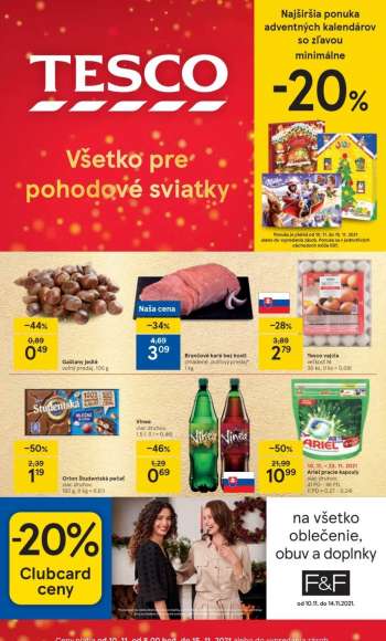 Leták TESCO - 10.11.2021 - 15.11.2021.
