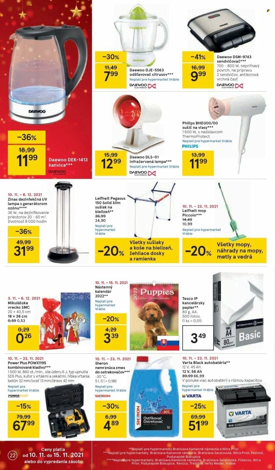 Leták TESCO - 10.11.2021 - 15.11.2021. Strana 22