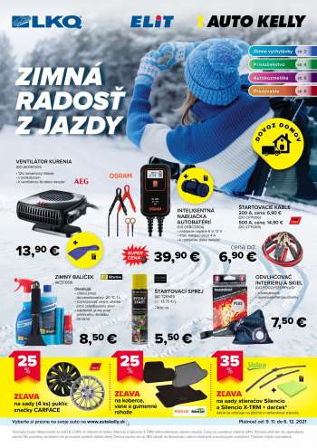 Leták Auto Kelly - 9.11.2021 - 6.12.2021.