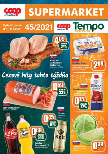 Leták COOP Jednota - 11.11.2021 - 17.11.2021.