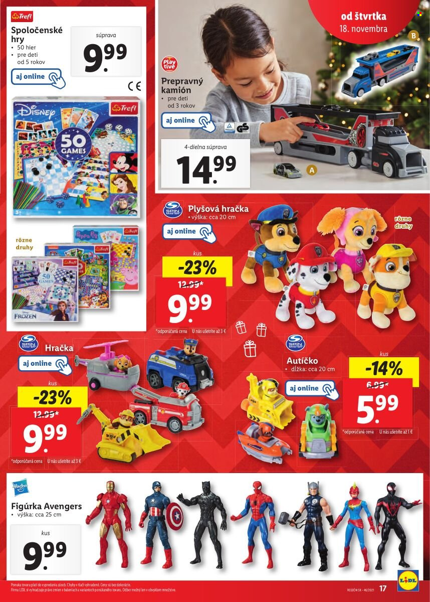 Leták Lidl - 18.11.2021 - 21.11.2021. Strana 17