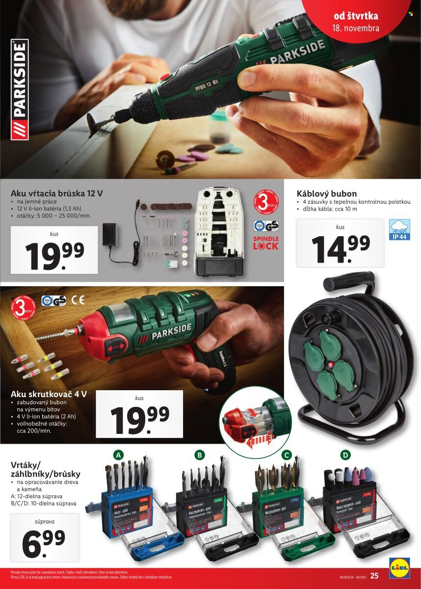 Leták Lidl - 18.11.2021 - 21.11.2021. Strana 25