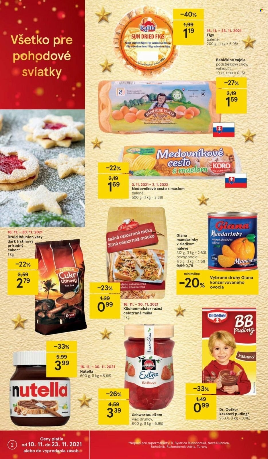 Leták TESCO supermarket - 16.11.2021 - 23.11.2021. Strana 2