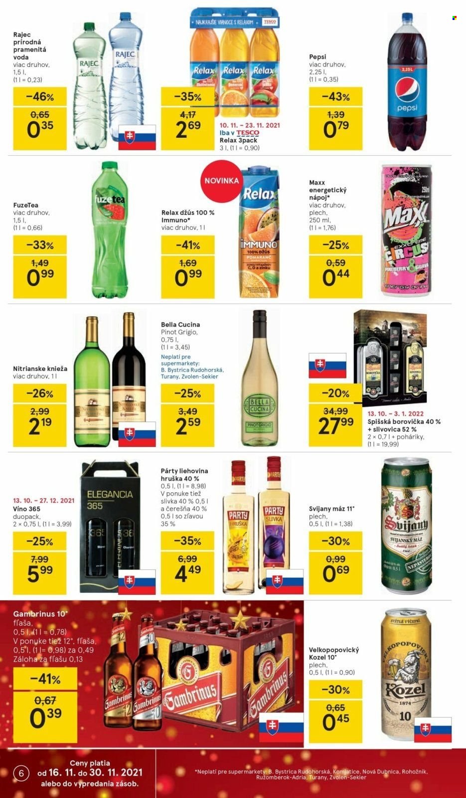 Leták TESCO supermarket - 16.11.2021 - 23.11.2021. Strana 6