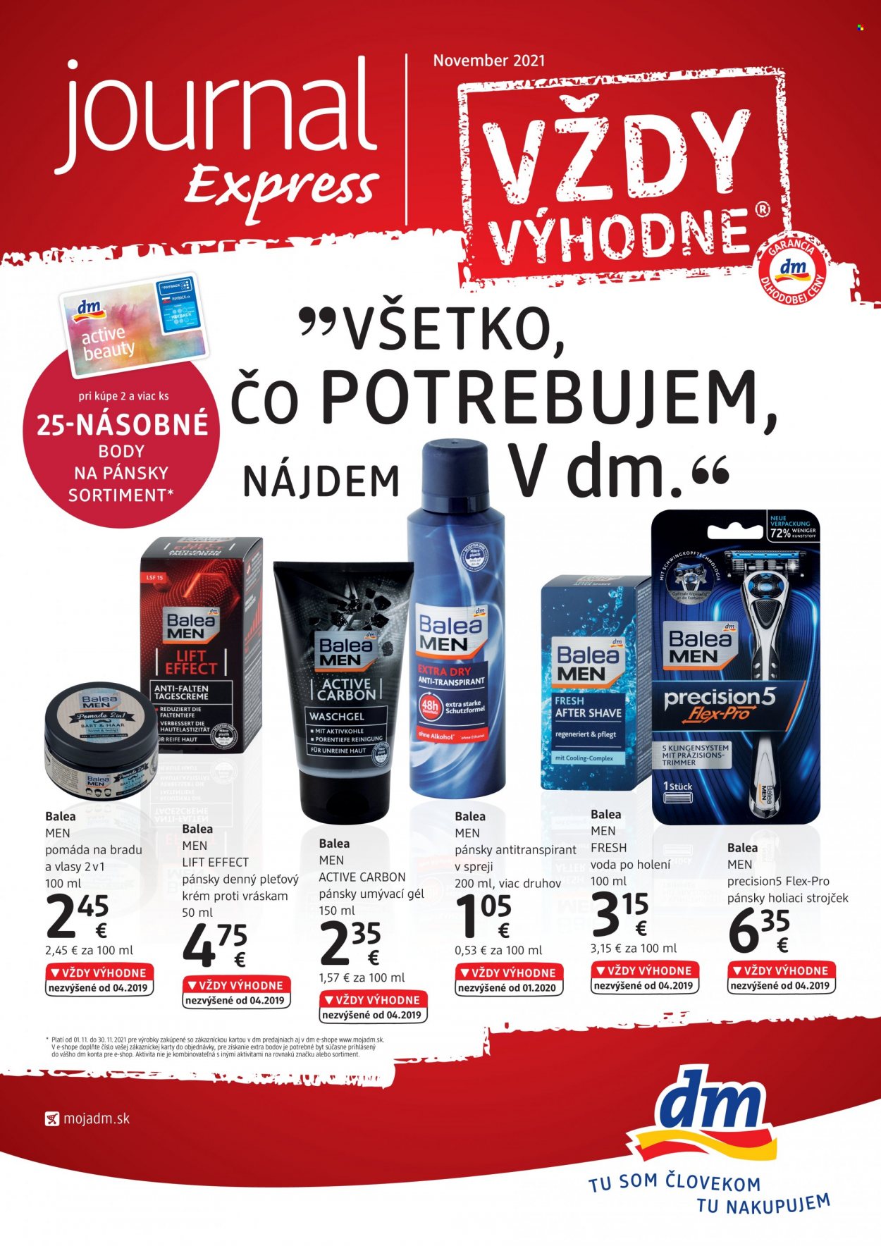 Leták dm drogerie - 1.11.2021 - 30.11.2021. Strana 1